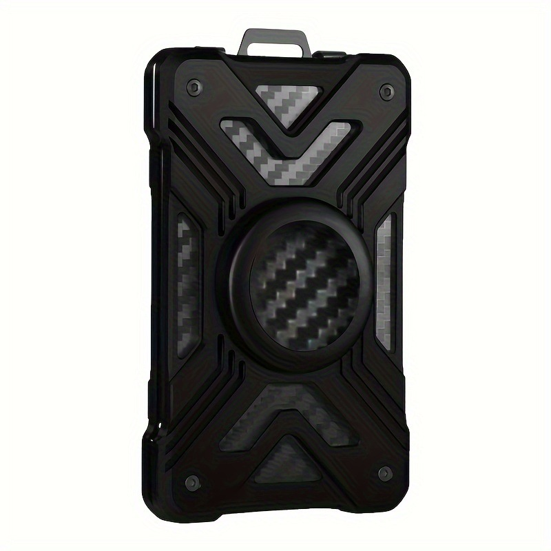 Carbon Fiber Card Holder Wallet with AirTag Pocket