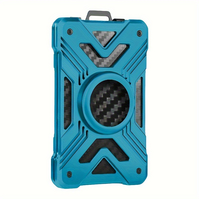 Carbon Fiber Card Holder Wallet with AirTag Pocket