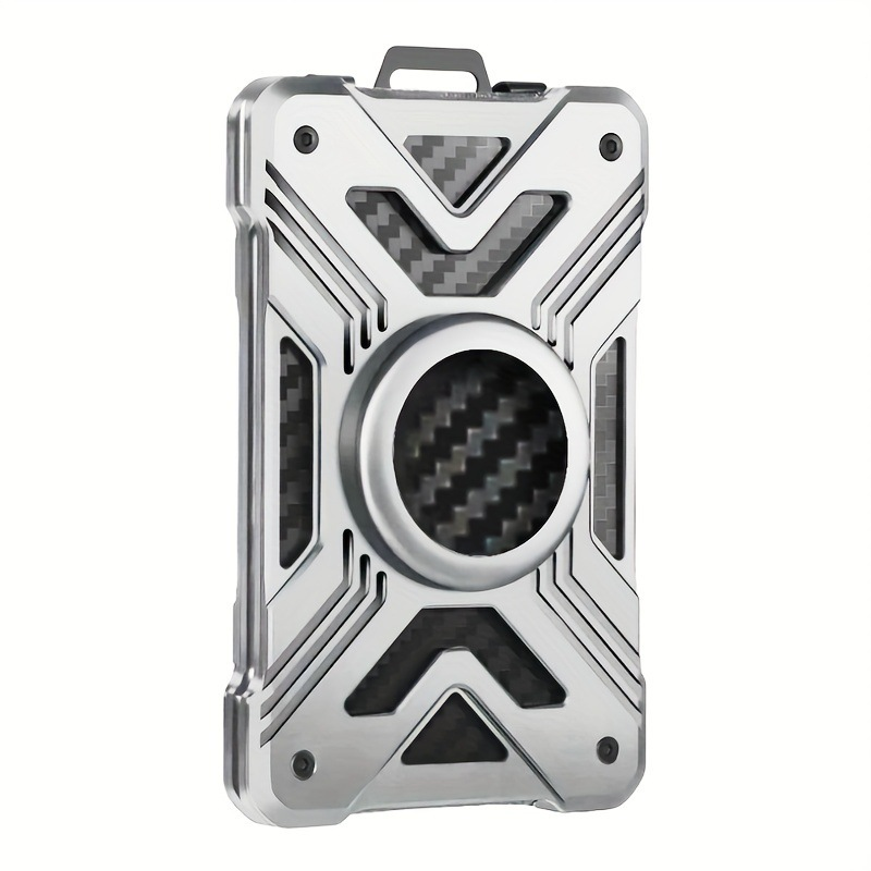 Carbon Fiber Card Holder Wallet with AirTag Pocket