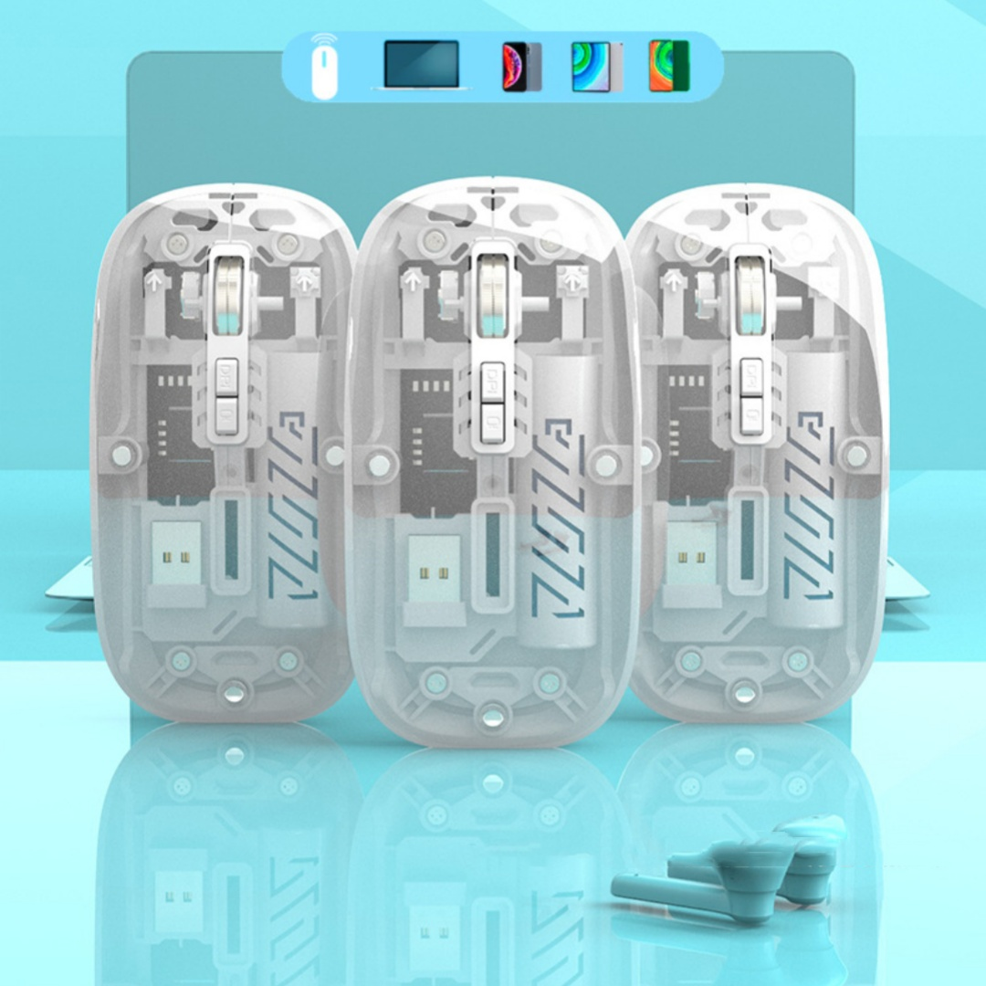 Budget Wireless Transparent Dual-Mode Mouse