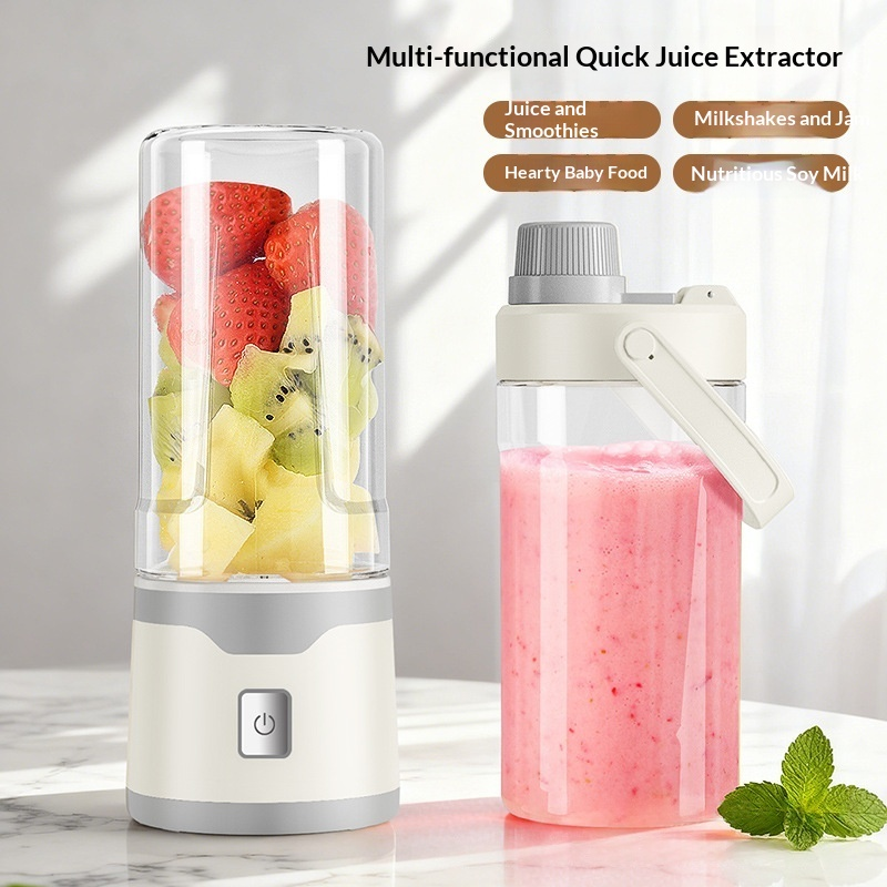 Electric Juicer USB Rechargeable Mixer 500ml Cup - Image 17