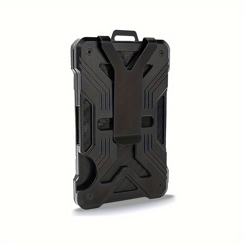 Carbon Fiber Card Holder Wallet with AirTag Pocket